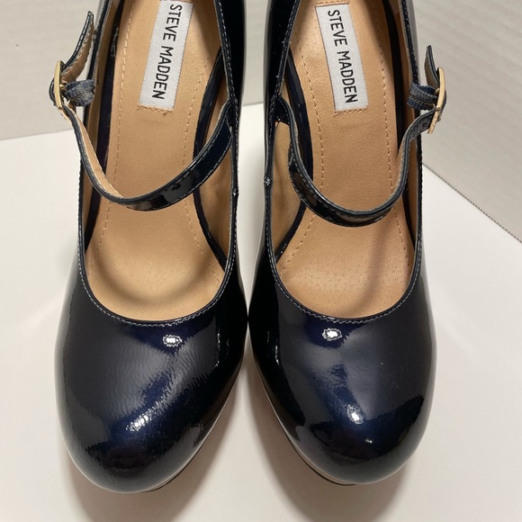 Steve Madden Bellah Blue Multi Mary Janes - Picture 2 of 7